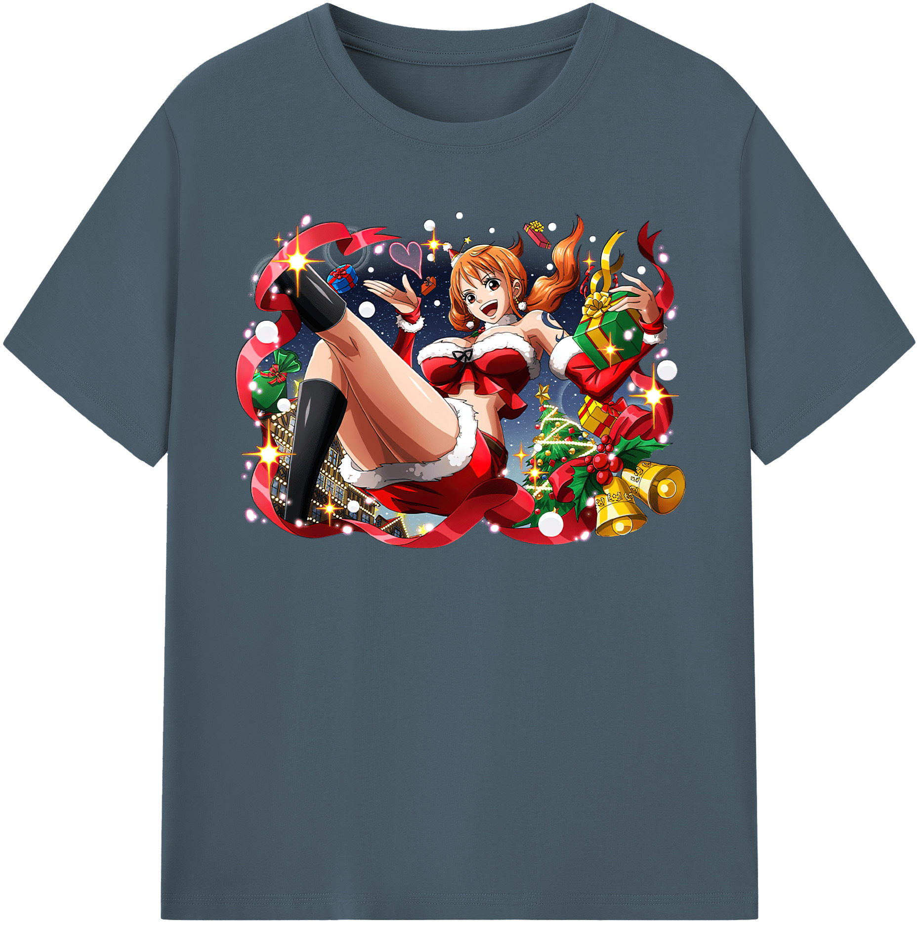 ワンピース ナミ ONE PIECE Nami 綿100％半袖Tシャツ（フロントプリント）